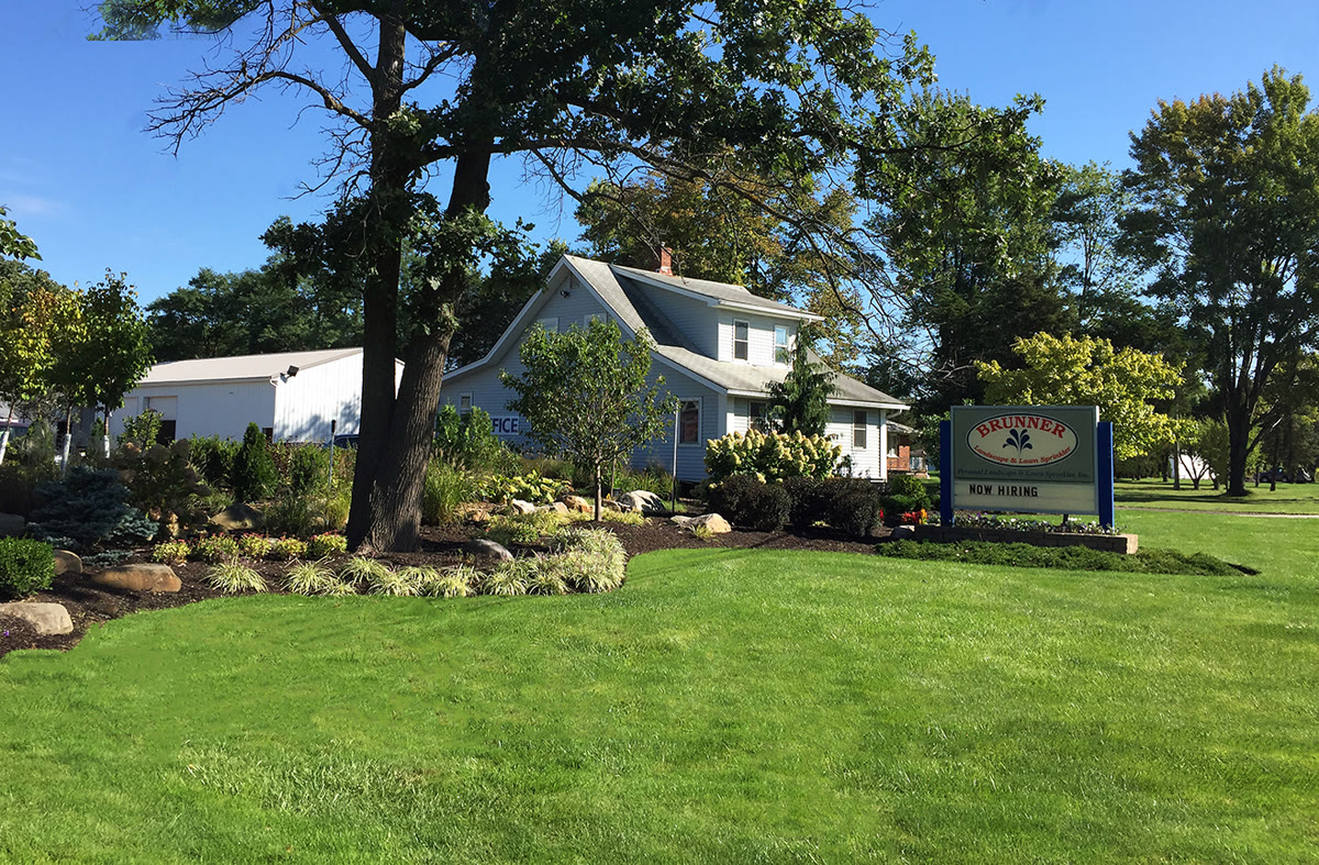 Brunner Landscape & Lawn Sprinkler sign